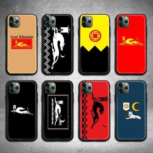 Avar khanate Flag Phone Case For iphone 12 11 Pro Max Mini XS Max 8 7 6 6S Plus X 5S SE 2020 XR cover