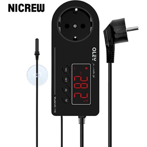 Digital LED Heating and Cooling Temperature Controller LED Display Thermostat For Aquarium Reptiles Accessories Pet Supplies