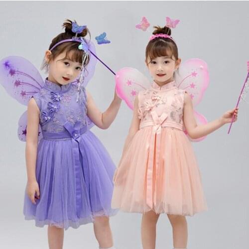 Girls Toddler Ballroom Jazz Clothing Princess dress Costumes Children Cosplay Dancing dress Halloween Clothing Wear Outfits
