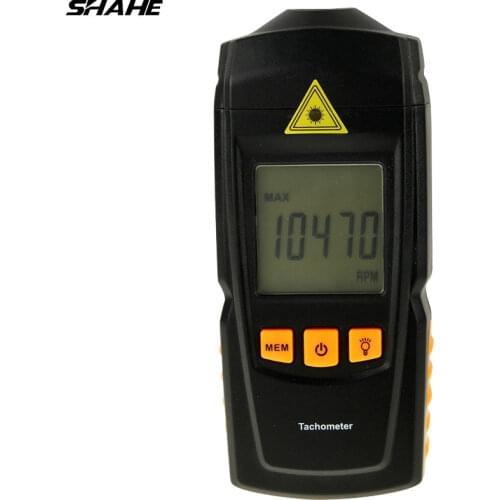 Shahe Electronic Tachometer 2.5-999.9rpm Digital Speedometer Tachometer Speed Measuring Instruments