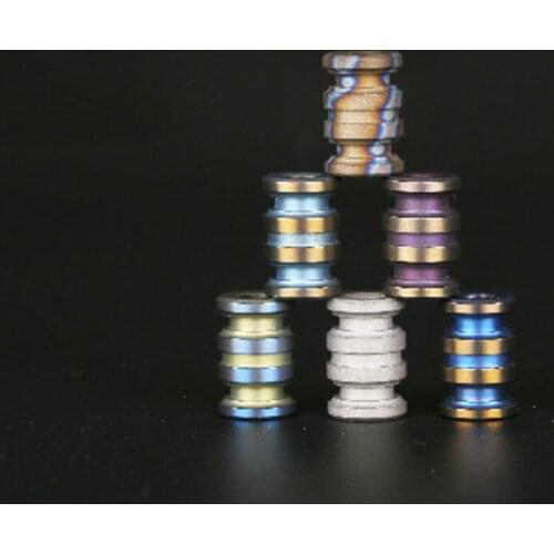 J "pagoda" Knife Beads EDC Pure Titanium Alloy Knife Falling Umbrella Pendant Rope Phone Pendant Outdoor Camping Gadget Tools