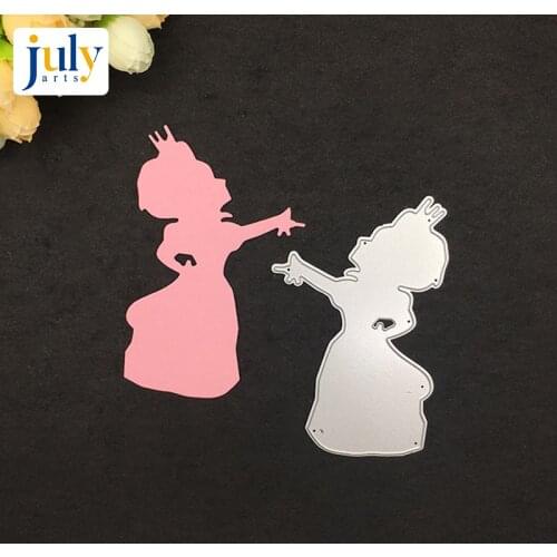 Julyarts Princess Cutting Dies Carbon Steel Silver DIY Scrapbook Paper Album Embossing Stencil For Handwork Creative New Dies