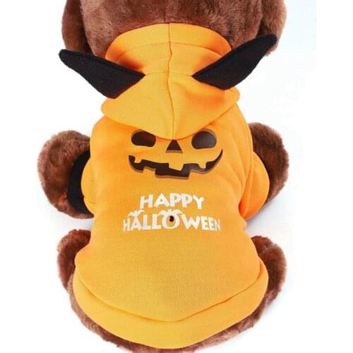 Halloween Pet Pumpkin Costume For Dogs Cats Christmas Dog Clothes For Small Dogs Bulldog Clothing Puppy Coats Jackets