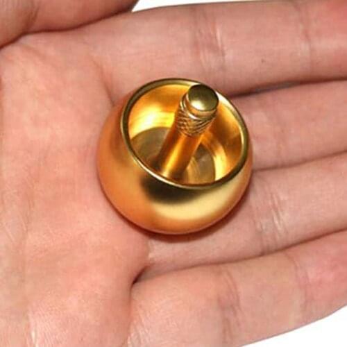 Metal Mushroom Spinner Fidget Anti-stress Metal Flip Over Top Fingertip Gyro Fidget Toy Adult Desk Spinner