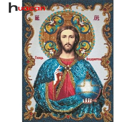Huacan 5d Diamond Embroidery Mosaic Religion DIY Full Square/Round Diamond Painting Kits Icons Decor For Home