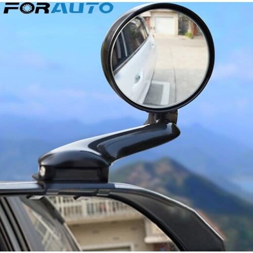 FORAUTO 360 Rotation Adjustable for Car Vehicle Side Blindspot Car Front View Mirror Clear View Auxiliary Rearview
