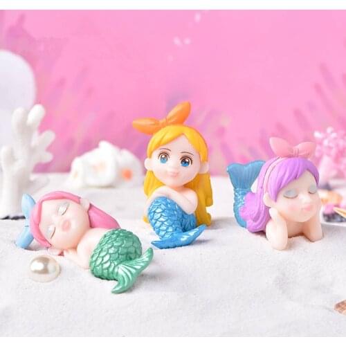 1pc Cute Hairpin Mermaid Micro Landscape DIY Aquarium Fish Tank Decoration Little Mermaid Ornament Desk Home Craft Garden Angel