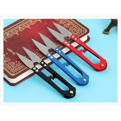 1PC Carbon Steel U-shaped Scissors Thread Wire Cutter Sewing Snips Embroidery Tailor Multifunction Cutters Sewing Craft