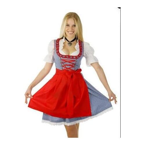 2017 costume Fashion magic Women adult halloween costumes Cosplay maid uniforms beer costume Carnival oktoberfest costume