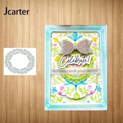 2021 New Arrival Metal Cutting Dies Leaves Grass Ring Craft Handmade Knife Mould Blade Punch Stencils Dies Cut for Scrapbooking