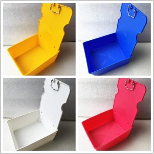 5 / 10pcs Dental Laboratory Working Case Pan Tray lab Equipment Plastic Work Case Pans With Clip Holder