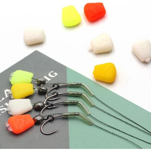50PCS Carp Fishing Accessories Slow Sinking Corn Bait For Carp Feeder Fishing Bait Hair Rigs Boilies Carp Fishing Lure Tackle