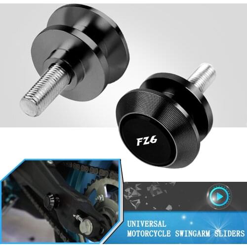 6mm Motorcycle CNC Aluminum Swingarm Spools Slider Stand Screws For Yamaha FZ6FAZER FZ6N FZ6R FZ6S FZ600 FZ6 2004-2010 2009 2008
