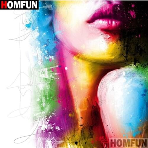 HOMFUN Full Square/Round Drill 5D DIY Diamond Painting "Beauty oil painting" 3D Embroidery Cross Stitch 5D Decor Gift A17739