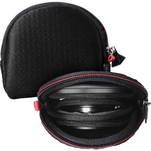 Besegad Portable Multi-Function Camera Lens Filters Carrying Case Bags Pouch for Round Square Filters 11 x 11 x 2.4cm