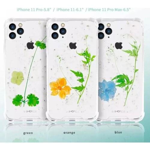 Spring day small fresh flowers with 4 corner airbag mobile for iPhone 11 Pro XR X Xs Max Support wireless charging back cover