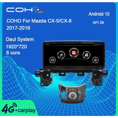 COHO For Mazda Cx-5 CX-8 2017-2021 Dual System 1920*720 Car Multimedia Player Gps Dvd Radio Android 10 Octa Core 6+128G