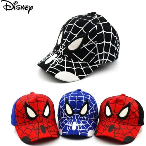 Cartoon Outdoor Sun Hat Children Baseball Cap Children Sunscreen Cap Disney Marvel Spiderman Mesh Cap For Children Boy