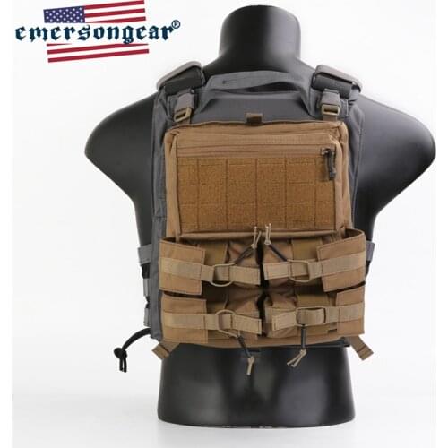 Emersongear CB Color Tactical Banger BackPack Back Panel 420 Vest Bungee Panel Drop Pouch Hunting LXB Style Pouch For 420 Vest