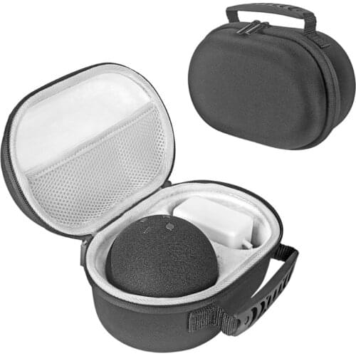 Carrying Box EVA Hard Case Organizer Storage Bag Shell for Amazon All-new Echo Dot 4th Generation Speaker and Accessory X6HB