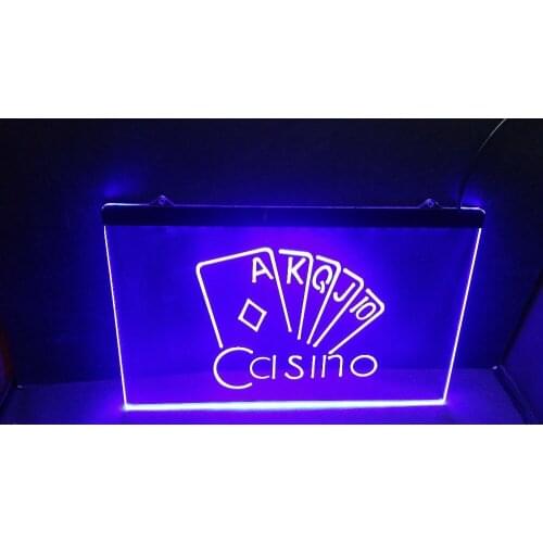 Ka05 Casino Poker Game Room Display LED Neon Light Sign Wholesale Dropshipping home decor crafts