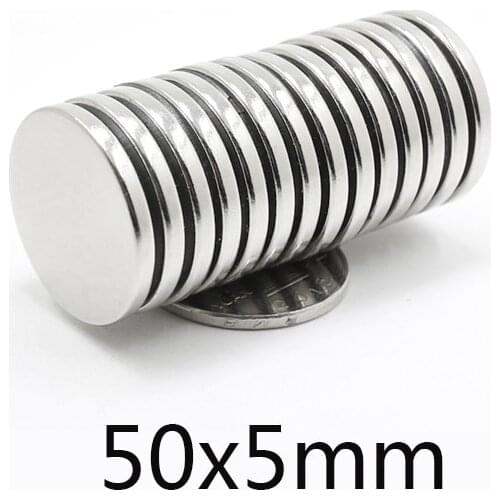 2/4/5pcs Round Strong Cylinder Rare Earth Magnet 50mmx5mm Round Neodymium Magnets 50x5mm Big N35 Disc Magnet 50*5 mm