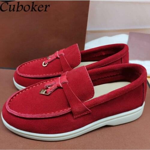 Hot Sale Kids Shoes Baby Boys Girls Childrens Casual Loafers Soft Kidsuede Slip On Metal Lock Decor Shoes For Boys And Girls