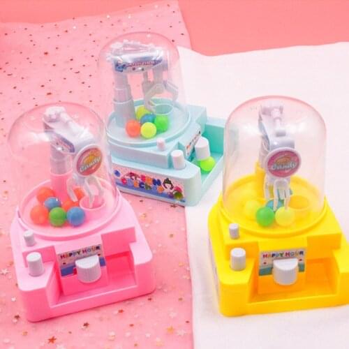 Mini Claw Machine Dolls Balls Catcher Desktop Interactive Toys Children Kids Doll Crane Clip Electronic Catch Machine House