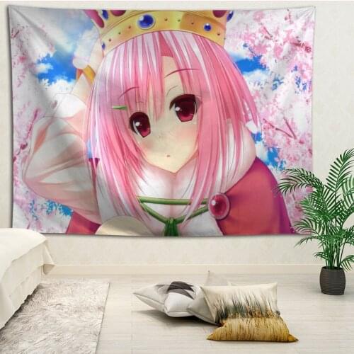 Sakura Quest Wall Hanging Tapestry Home Party Decorative Tapestries Photo Background Cloth Table Cloth Wall Tapestry