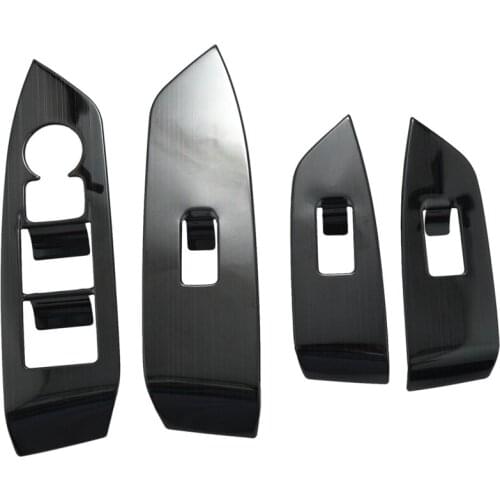 Car Window Switch Panel Adjust Cover Trim Stickers Strip Garnish Decoration Car Styling For Mazda Cx-5 Cx5 2017 2018 2019 Lhd