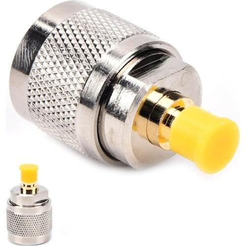 RF connector JETTING New Silver-Plated Adapter PL259 UHF plug male to SMA female jack