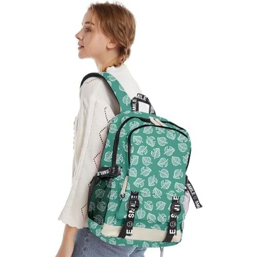 Animal Crossing Women Men Backpack Schoolbag Teenager Children Boys Girls Backpack Oxford Waterproof Laptop Travel Backpack
