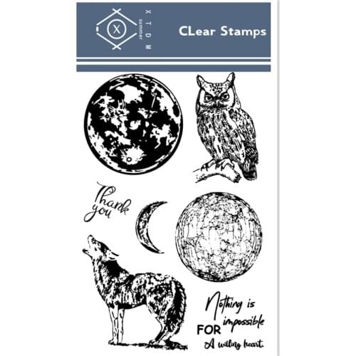 Hot sale Dark forest Transparent Clear Stamps / Silicone Seals Roller Stamp for DIY scrapbooking photo album/Card Making