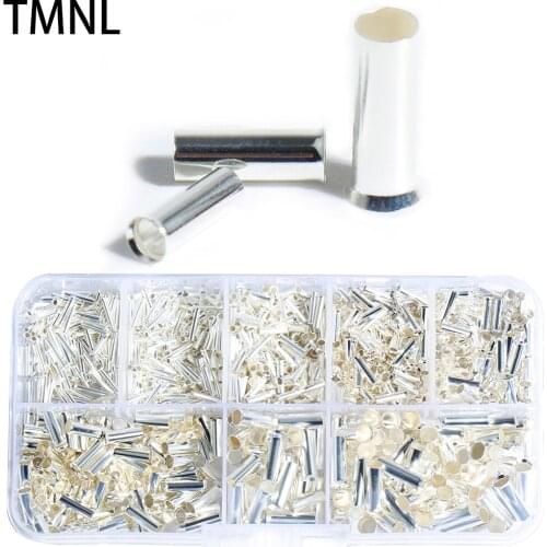 EN Mixed Models Insulated Electrical Crimp Cord Wire Tube Bootlace Naked Butt Wiring Connector Copper Ferrules Cable Terminals