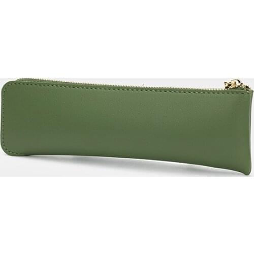 High-value Harajuku style stationery bag soft and multi-purpose Japanese net red new ins leather Korean pencil case