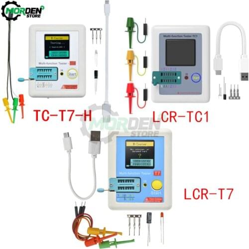 TC-T7-H TCR-T7 LCR-TC1 Colorful Display Multifunctional TFT Backlight Transistor ESR Tester For Diode Triode Capacitor Resistor