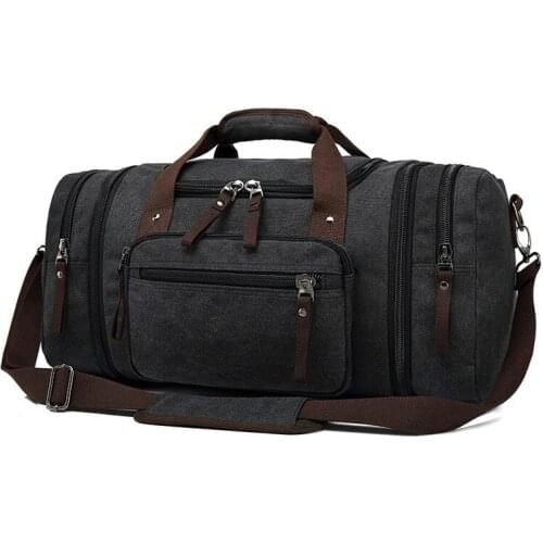 Large Capacity Portable Yoga Training Leisure Fitness Pack Multi-Function Mens Gym Sports Handbag Canvas Travel Tote Bag