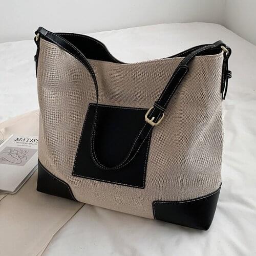 Large Capacity Tote Bags Retro Casual Weaving Womens Bag 2021 Fashion Simple Female Shoulder Bags Elegant Designer Handbags Sac