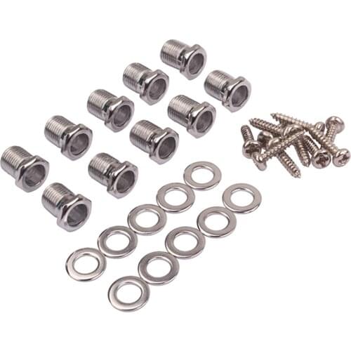 Hex Threaded Bushing Ferrules For Guitar Tuning Peg Tuner Machine Heads