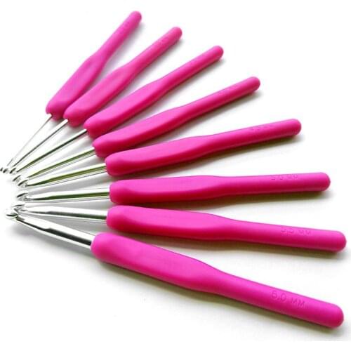 Crochet suit household Handle with a handle Crochet needle tool 8pcs/ sets Slipper Hats Crochet