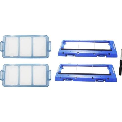 2 Set Sweeper Accessories: 1 Set Replacement Primary Filter & 1 Set Main Brush Cover Replacement Brush
