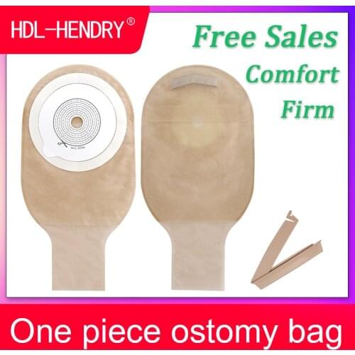 20 Pcs Colostomy Bags 15-60mm Barrier with Stripe Ostomy Bags Anti-leak Stoma Care Ostomy Pouches Clips Closure