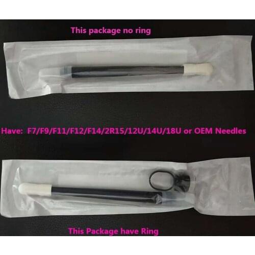 50pcs Disposable Microblading Pen 18U Permanent Makeup Machine Pen Eyebrow Tattoo Pen Medical Packing Attached Sponge Cup