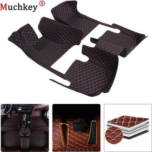 Car Floor Mats For PEUGEOT 207CC 2007 2008 2009 2010-2013 Carpets Leather Rugs Auto All Aeason Protection Interior Accessories