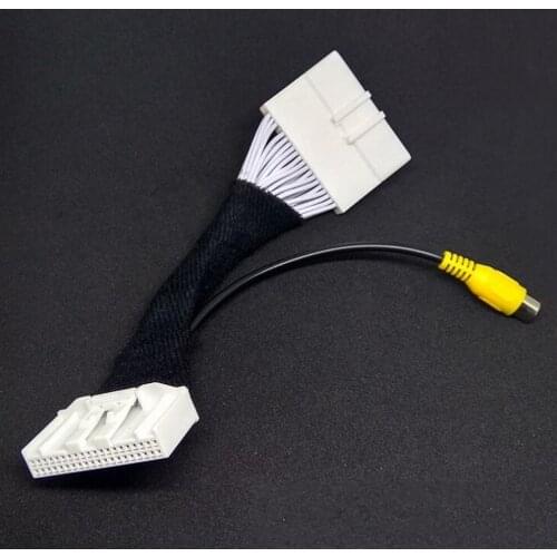 JanDeNing Car Adapter Wires Cable Rear View Camera Original Video Input RCA For Infiniti Q50L 2018