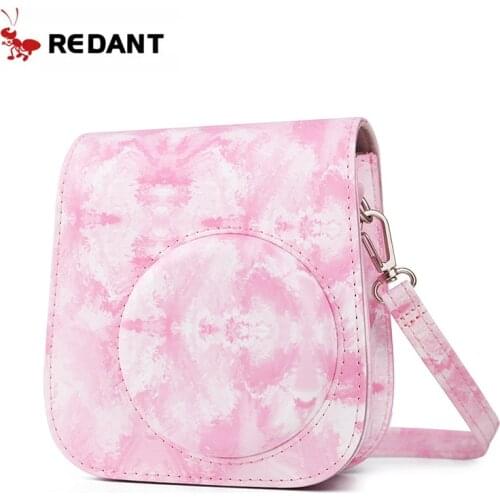For Instax Mini 11 Instant Film Camera Case, Quality PU Leather Protective Soft Carry Bag Cover with Shoulder Strap