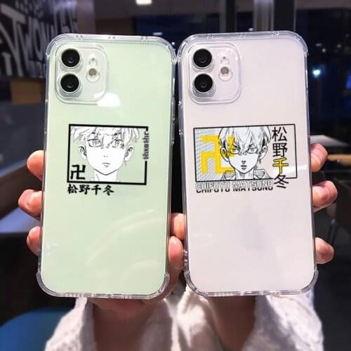 Matsuno Chifuyu Tokyo Avengers Revengers anime Phone Case For iphone 13 12 11 8 7 plus mini x xs xr pro max Transparent soft