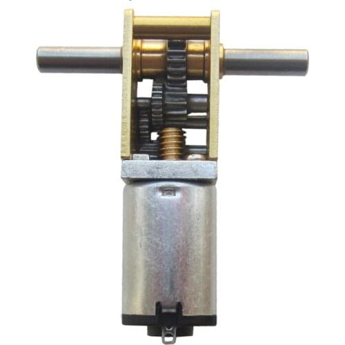 3~12V GA12-N20 Worm Gear DC Motor Double/Dual Shafts with Self-Locking For Intelligent Car/Robot/DIY Model