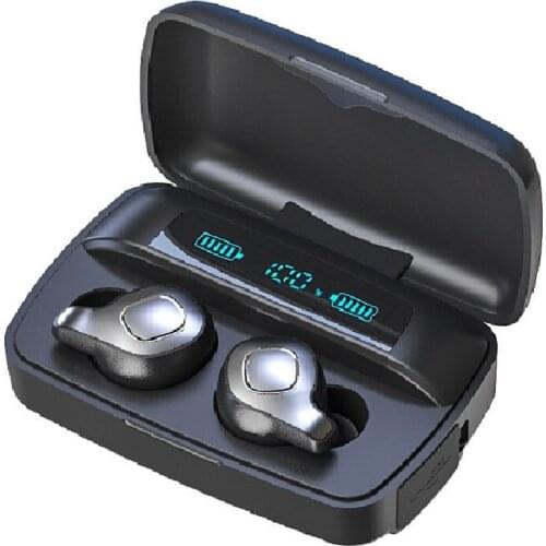 F8 PLUS True Wireless Earbuds in-Ear TWS Stereo Bluetooth Earphones 3000mah Charging Case LED Battery Display 150 Hrs Playtime