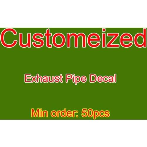 Customized Exhaust Pipe Sticker Min Order: 50pcs
